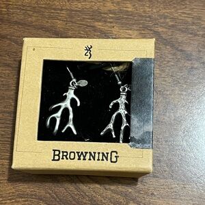 New Browning tree branch earrings